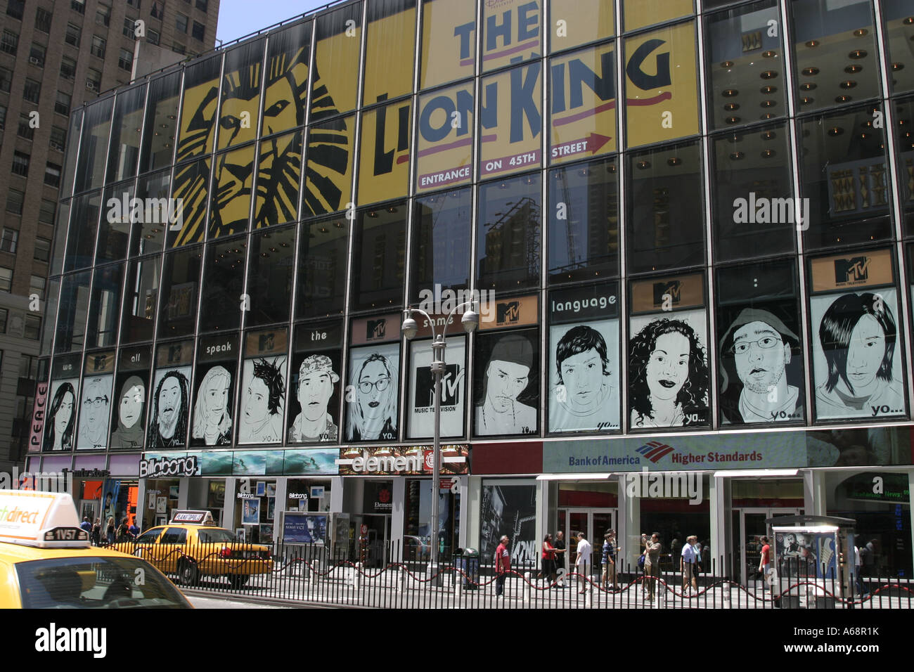 MTV studios Times Square Stock Photo
