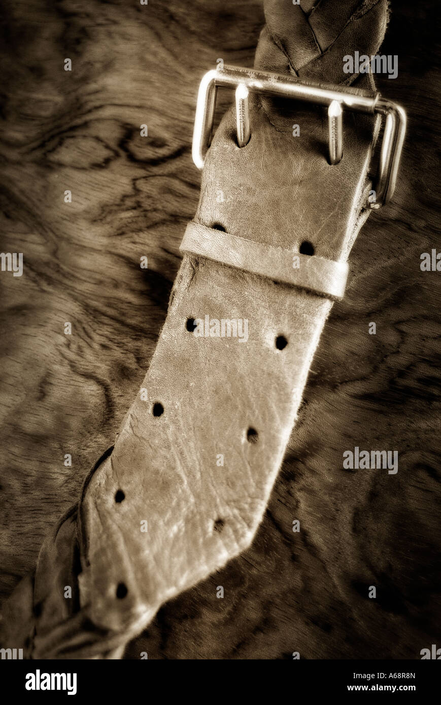 Closeup of a leather belt and buckle Stock Photo - Alamy