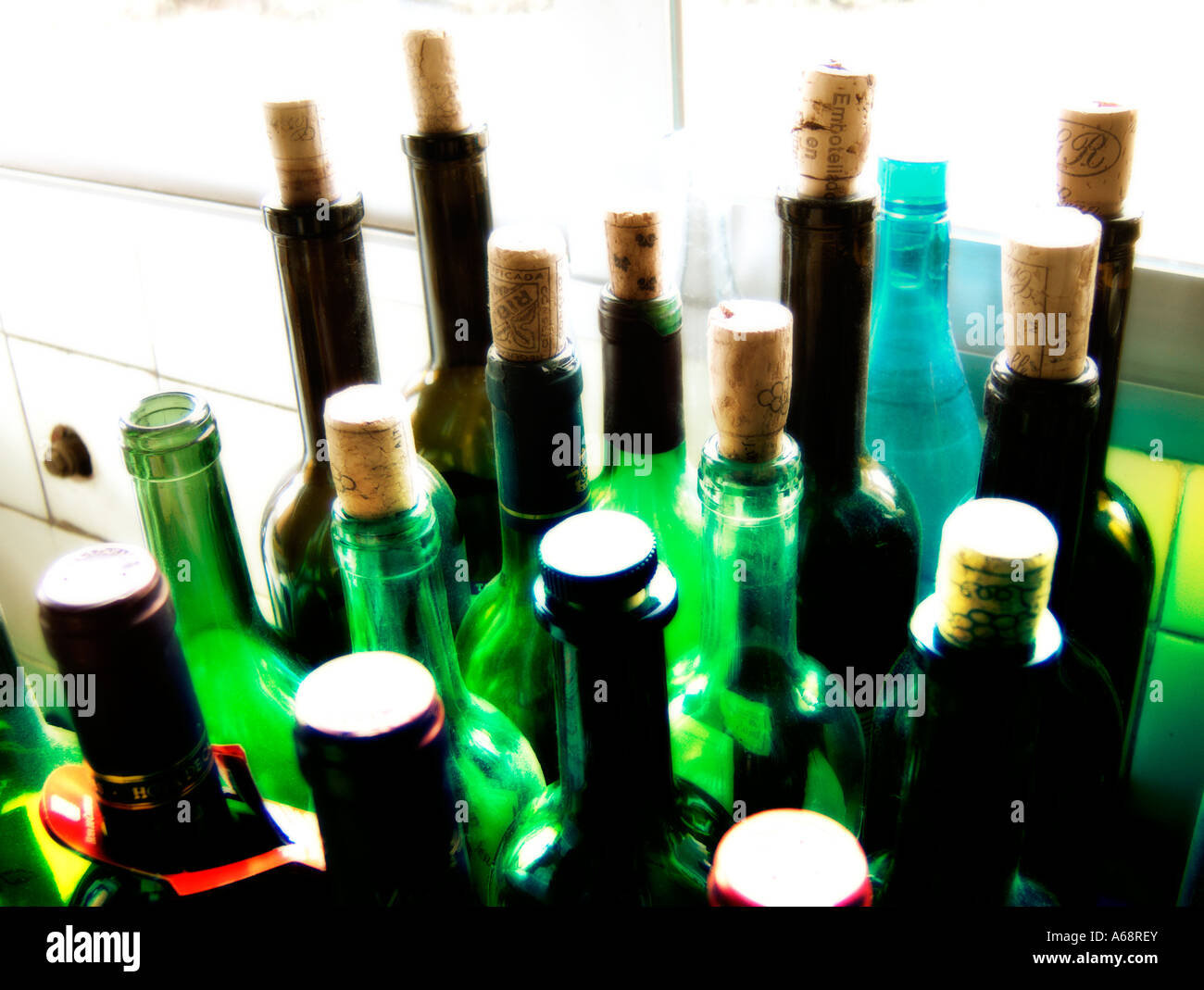 Storing empty wine bottles hi-res stock photography and images - Alamy