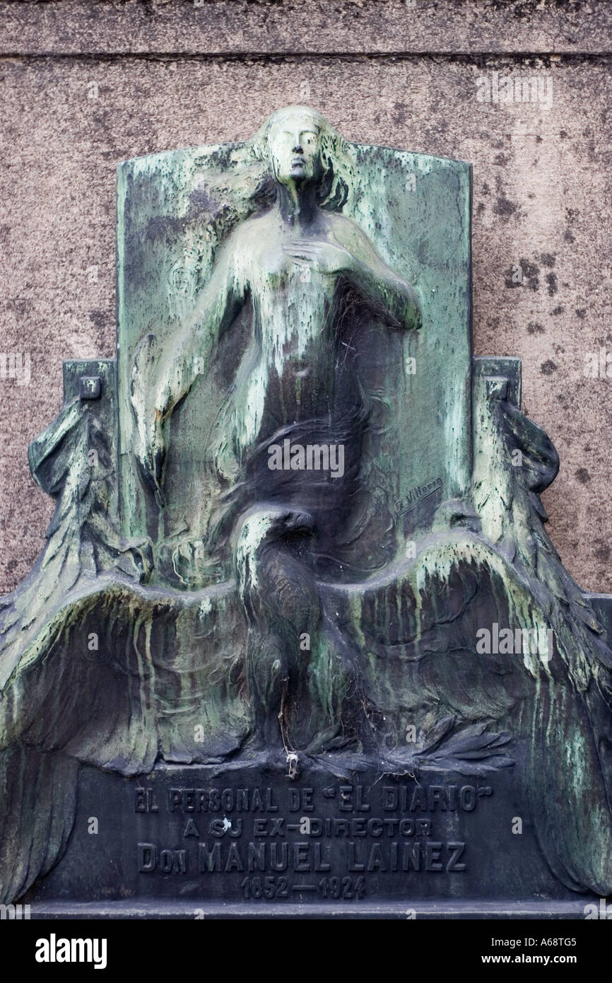 Recoleta Plaque D Stock Photo