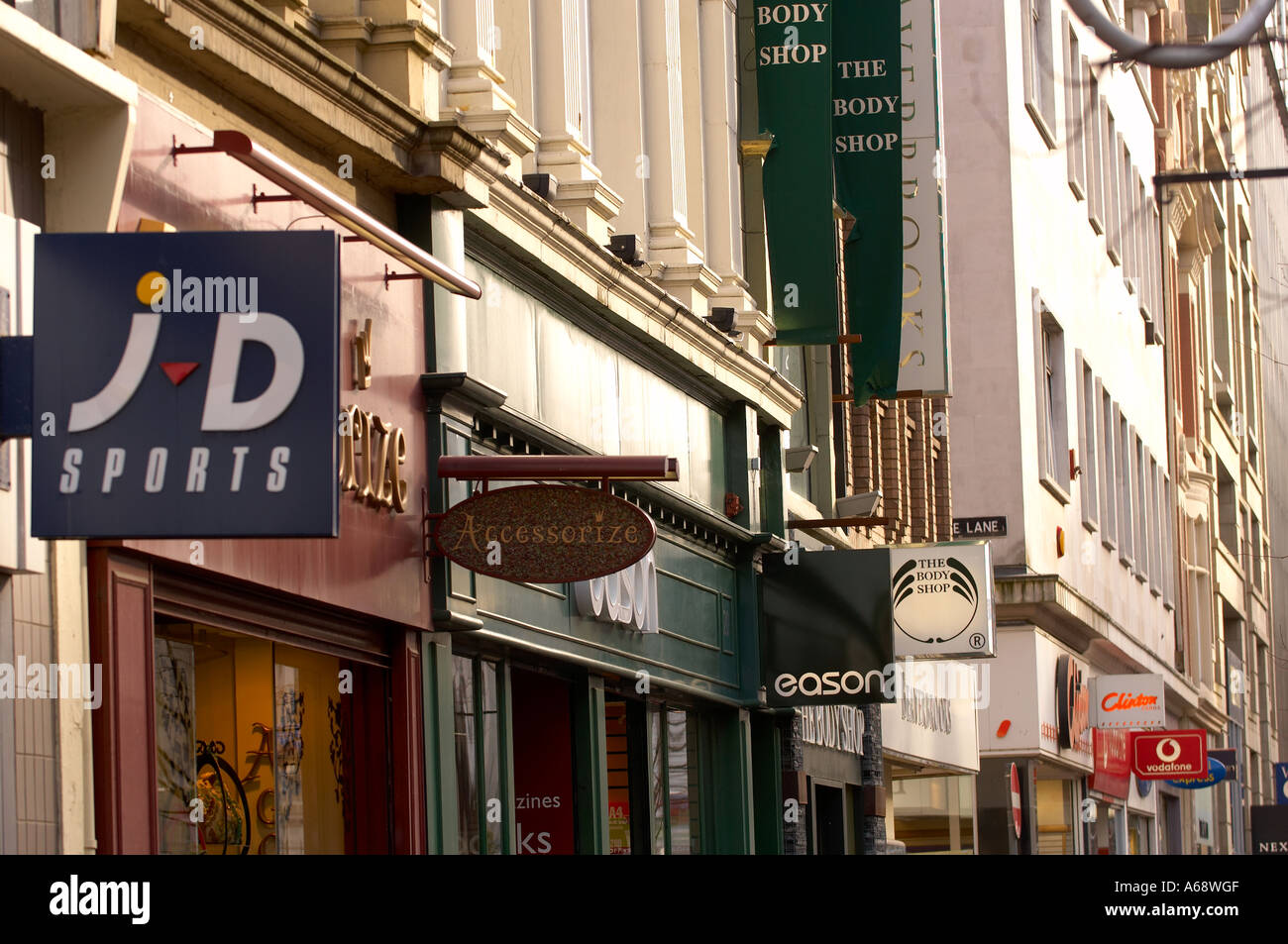 Shopping in Belfast Northern Ireland Stock Photo Alamy