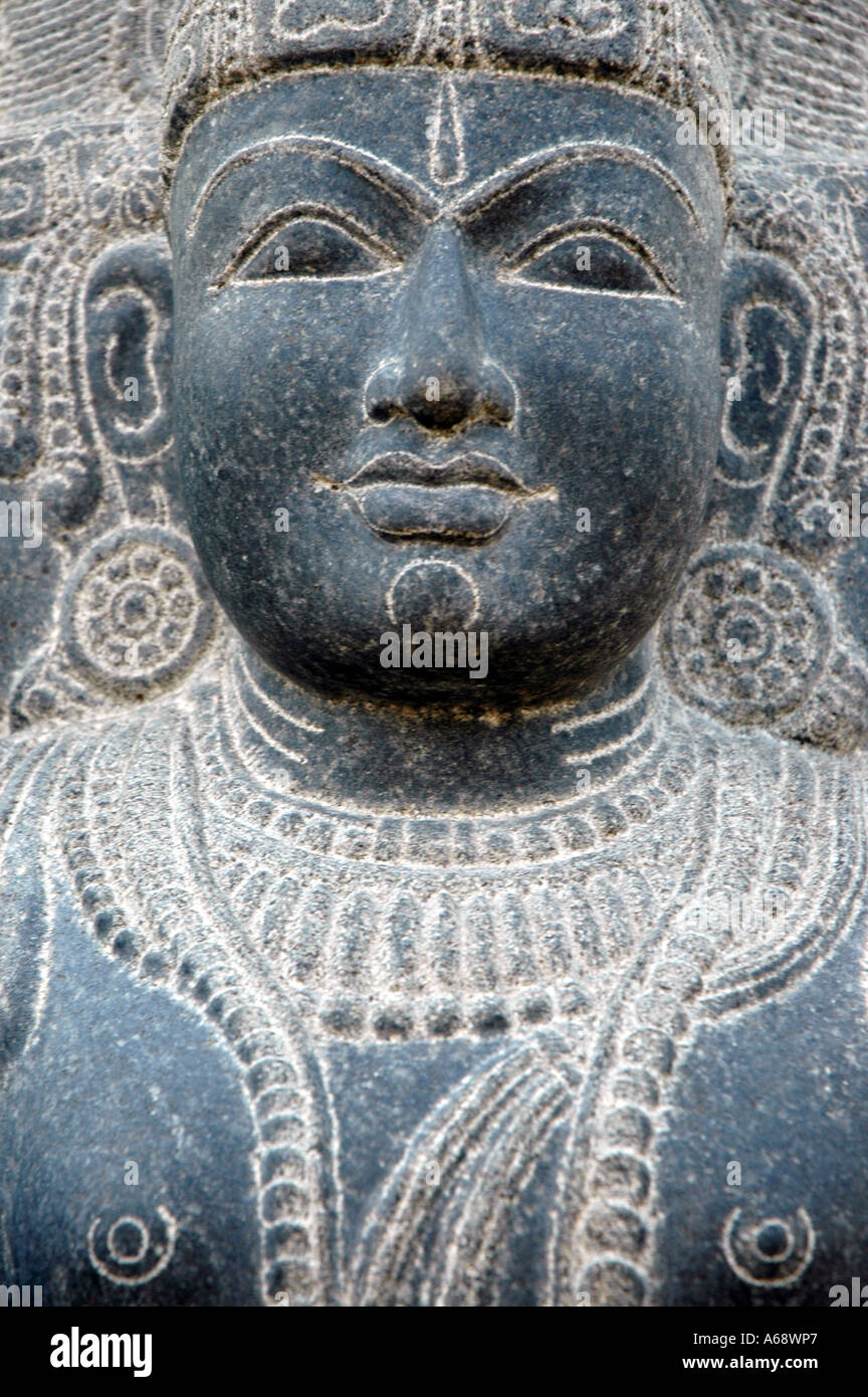 statue of Lord Brahma Hindu God Stock Photo