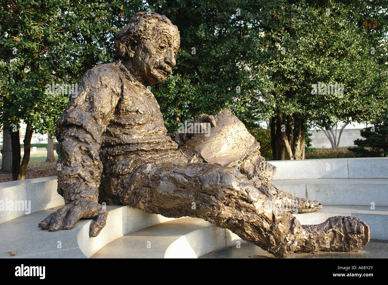 Albert Einstein Statue Washington DC USA NOT RELEASED Stock Photo