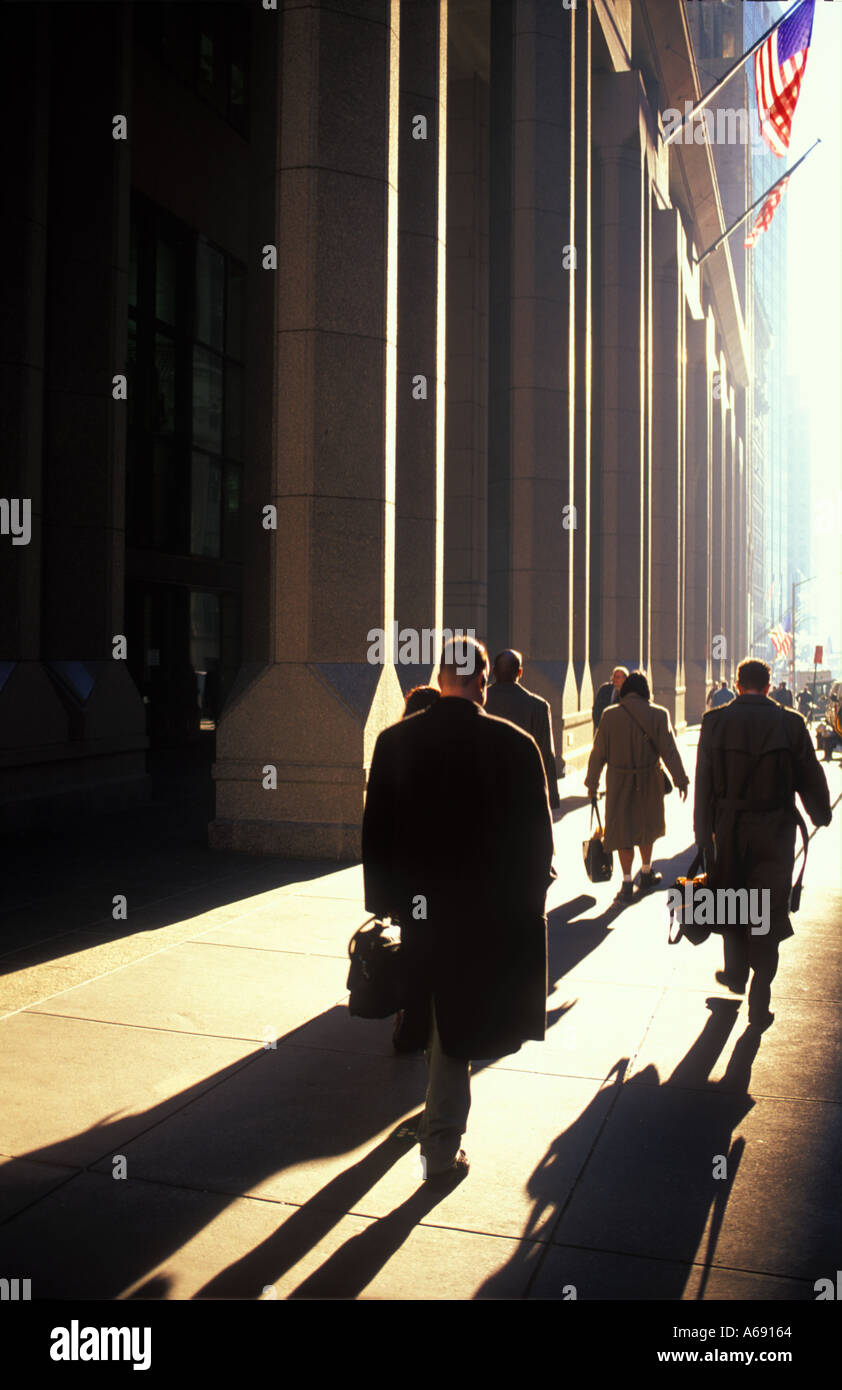 Business people going to work Wall Street New York USA Stock Photo Alamy