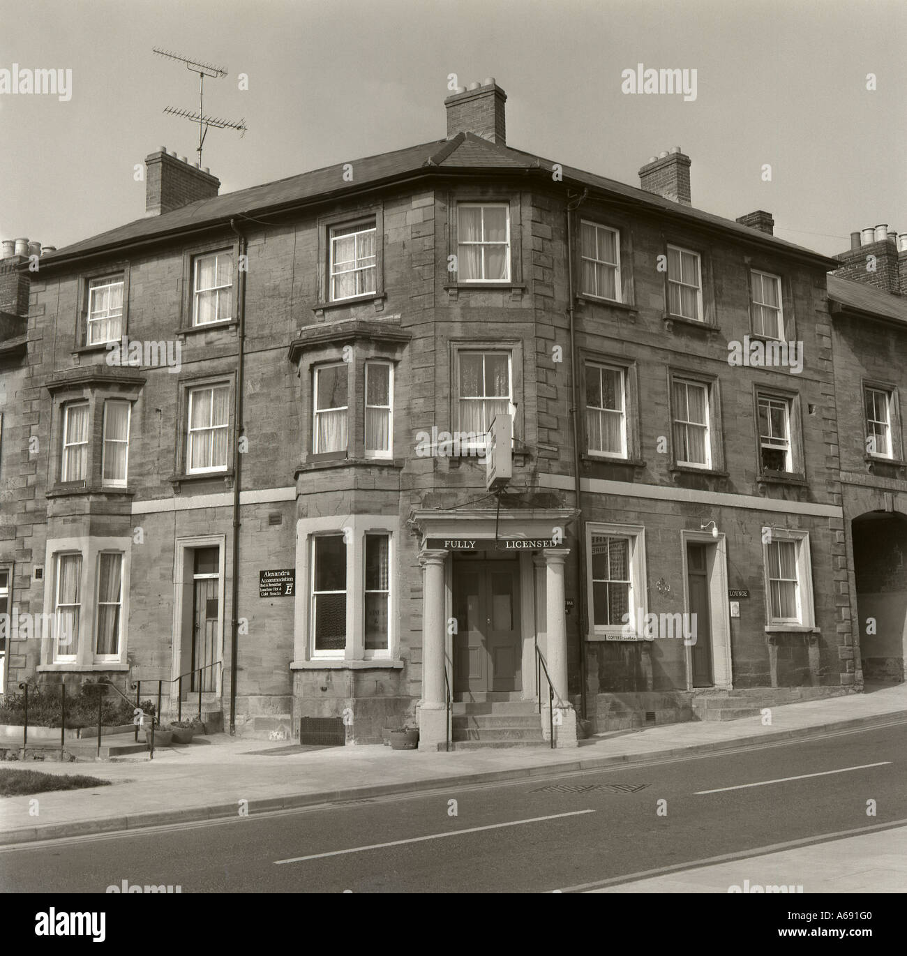 the alexandra public house in yeovil somerset taken in 1974 and made from a 6x6 negative number 0082 Stock Photo