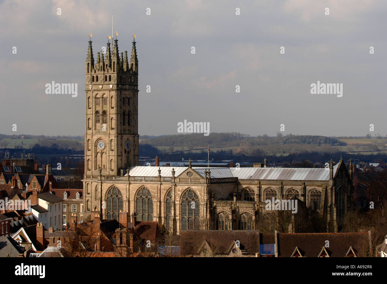 St Mary's Church, Warwick, Warwickshire, England, UK Stock Photo Alamy