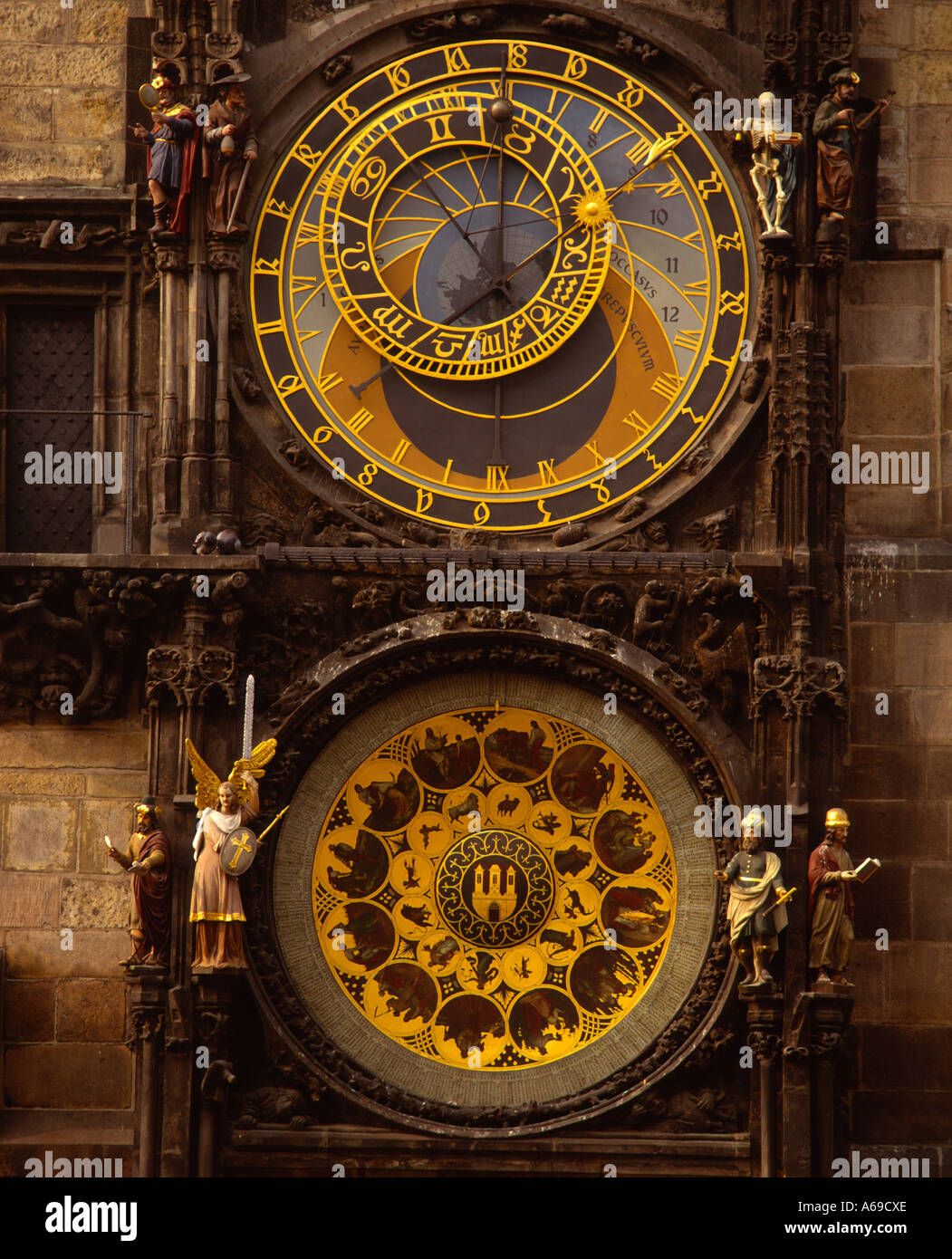 Europe Czech Republic Prague Stare Mesto ( Old Town ) Old Town Square   Astronomical Clock Stock Photo