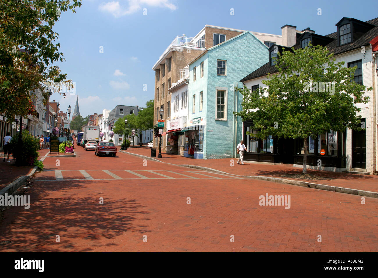 Historic Main Street Formerly Church Street Annapolis Maryland USA