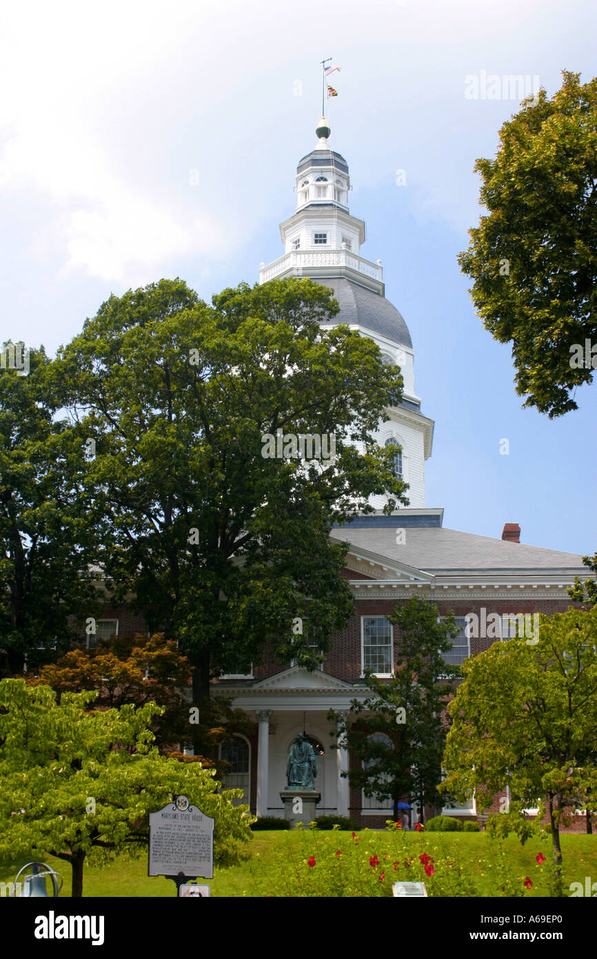 Maryland State House Annapolis Maryland Stock Photo Alamy