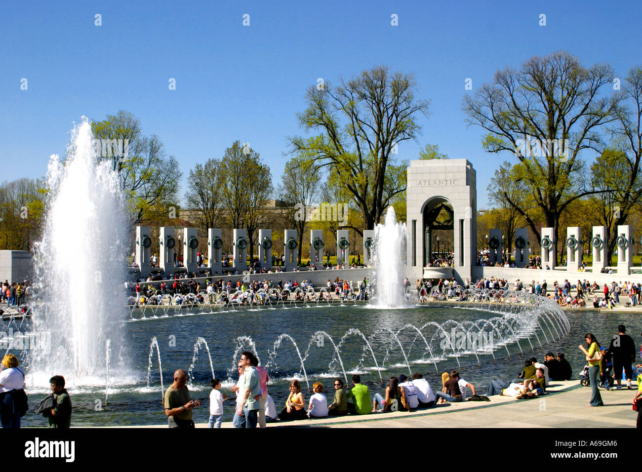 World War II Memorial Washington DC USA Stock Photo - Alamy