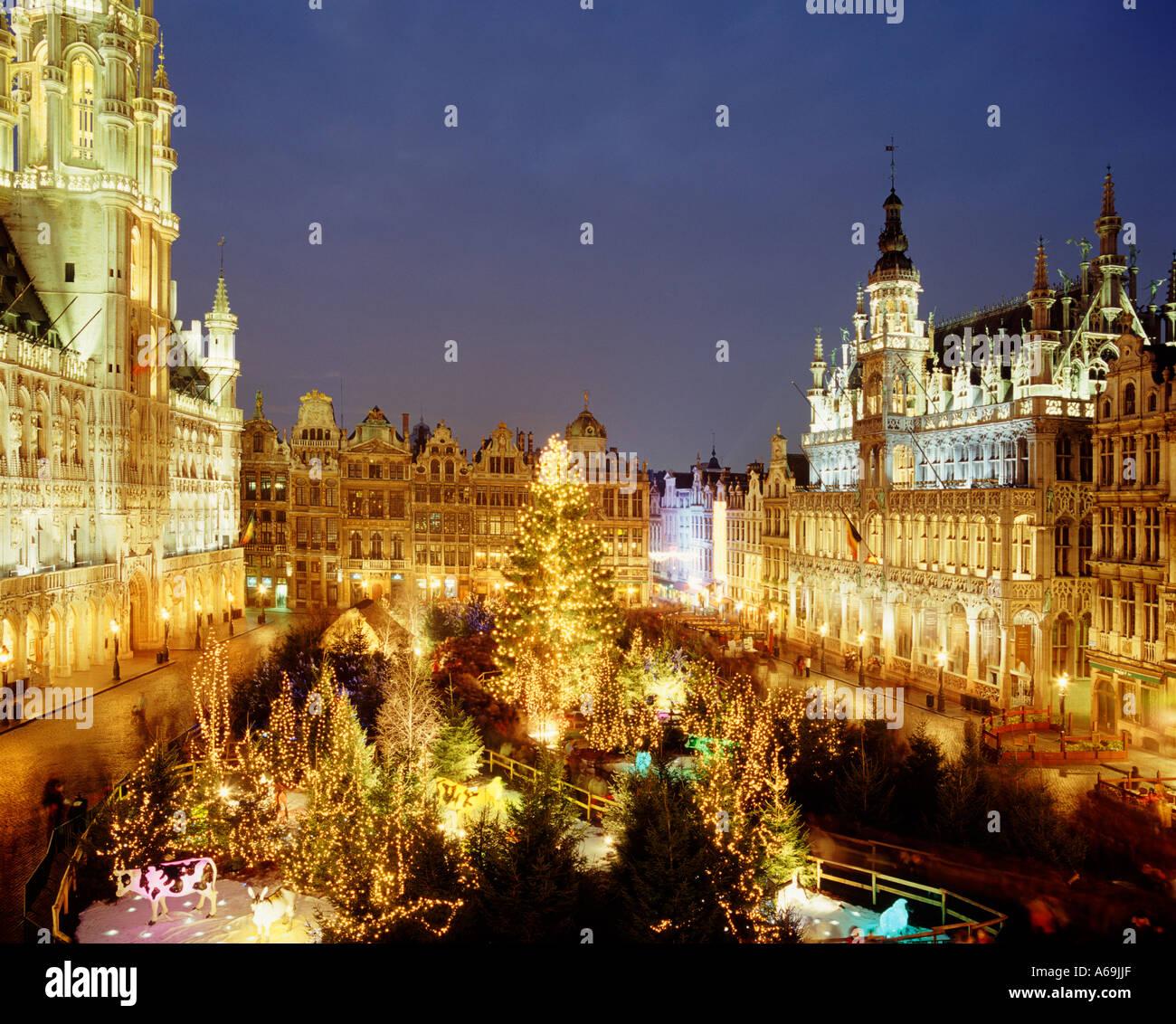 Christmas Fair, Grand Place, Brussels, Belgium Stock Photo Alamy