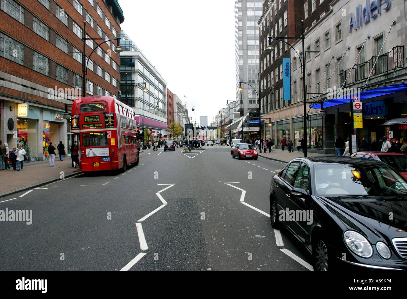 Double Decker Bus on Oxford Street London UK Stock Photo