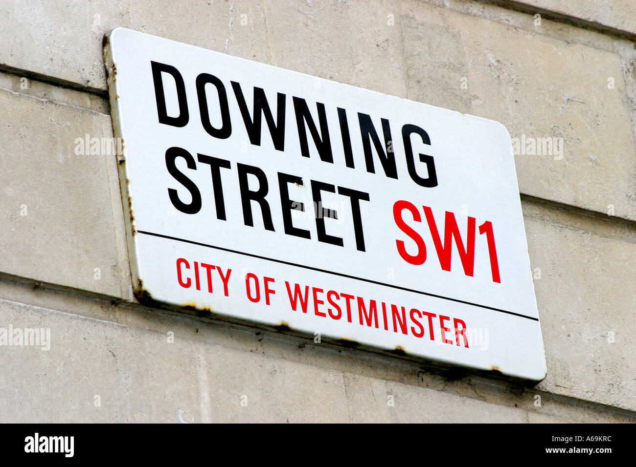 Downing Street London UK Stock Photo