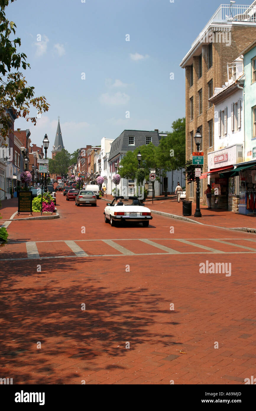 Historic Main Street Formerly Church Street Annapolis Maryland USA