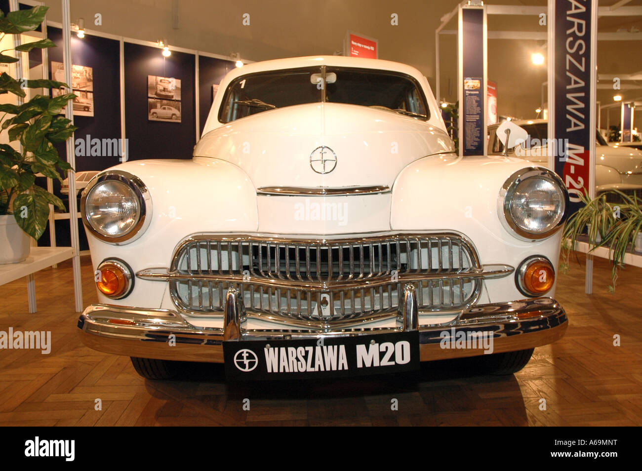Warszawa M20 car produced in Poland under license of Soviet Pobeda M20 Stock Photo