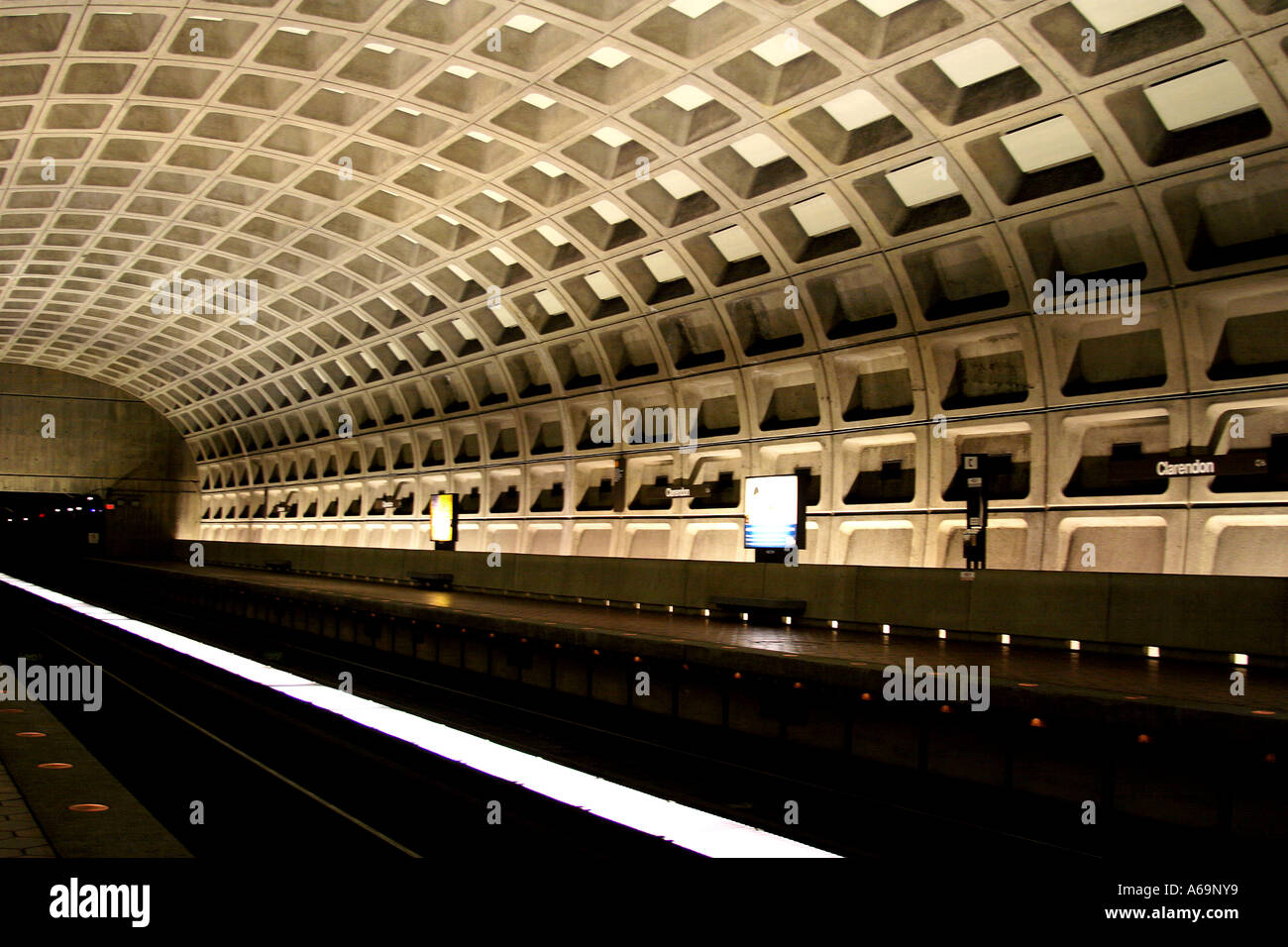 Underground Metro Subway Washington DC USA Stock Photo Alamy