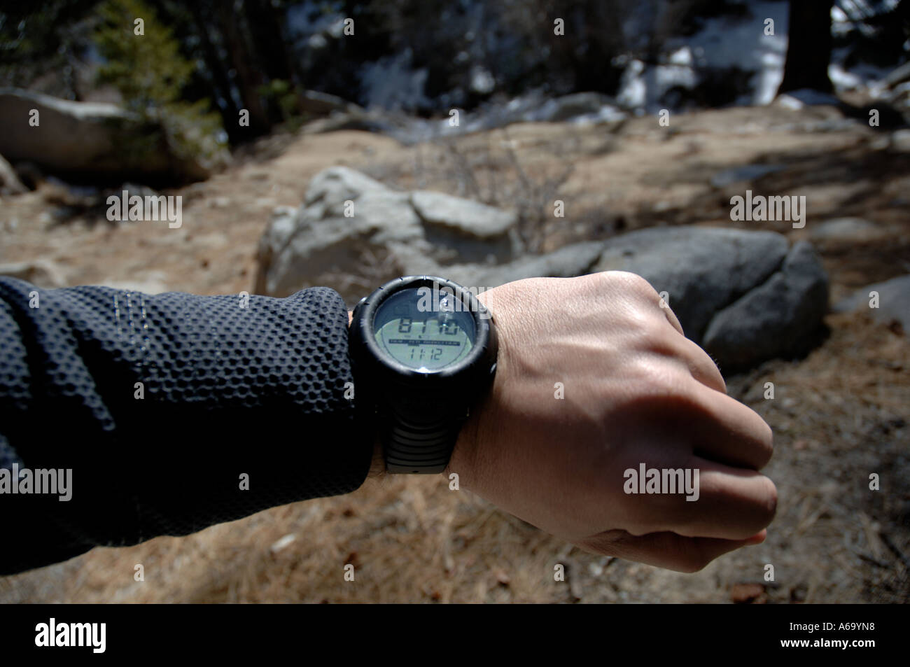 hiking watch with compass