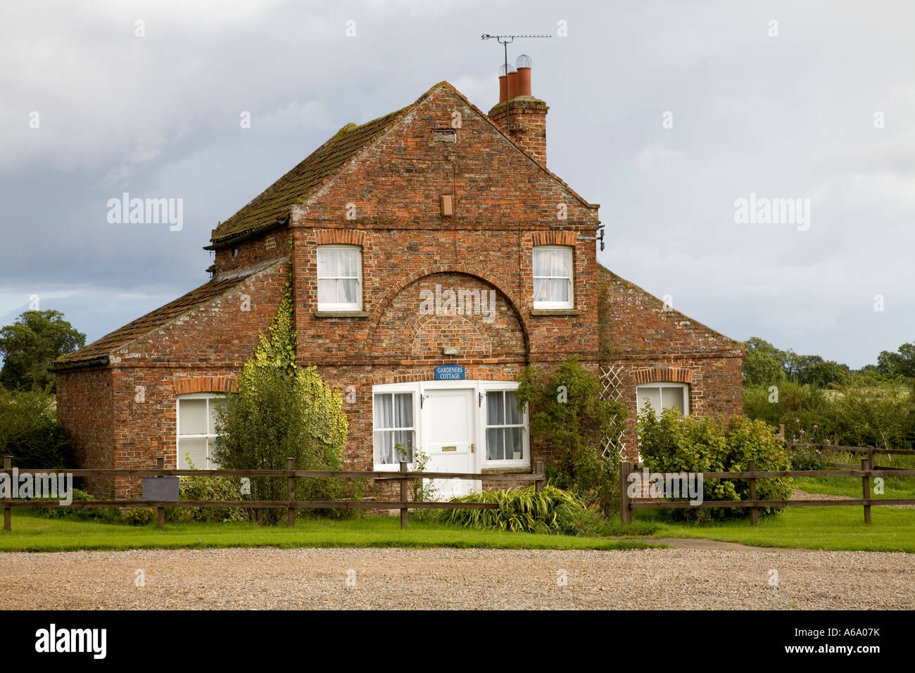 Gardeners Cottage at Burton Constable, Yorkshire, UK. Stock Photo
