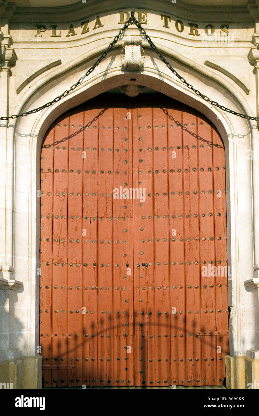 Puerta del Principe, Real Maestranza bullring, Seville, Spain Stock Photo