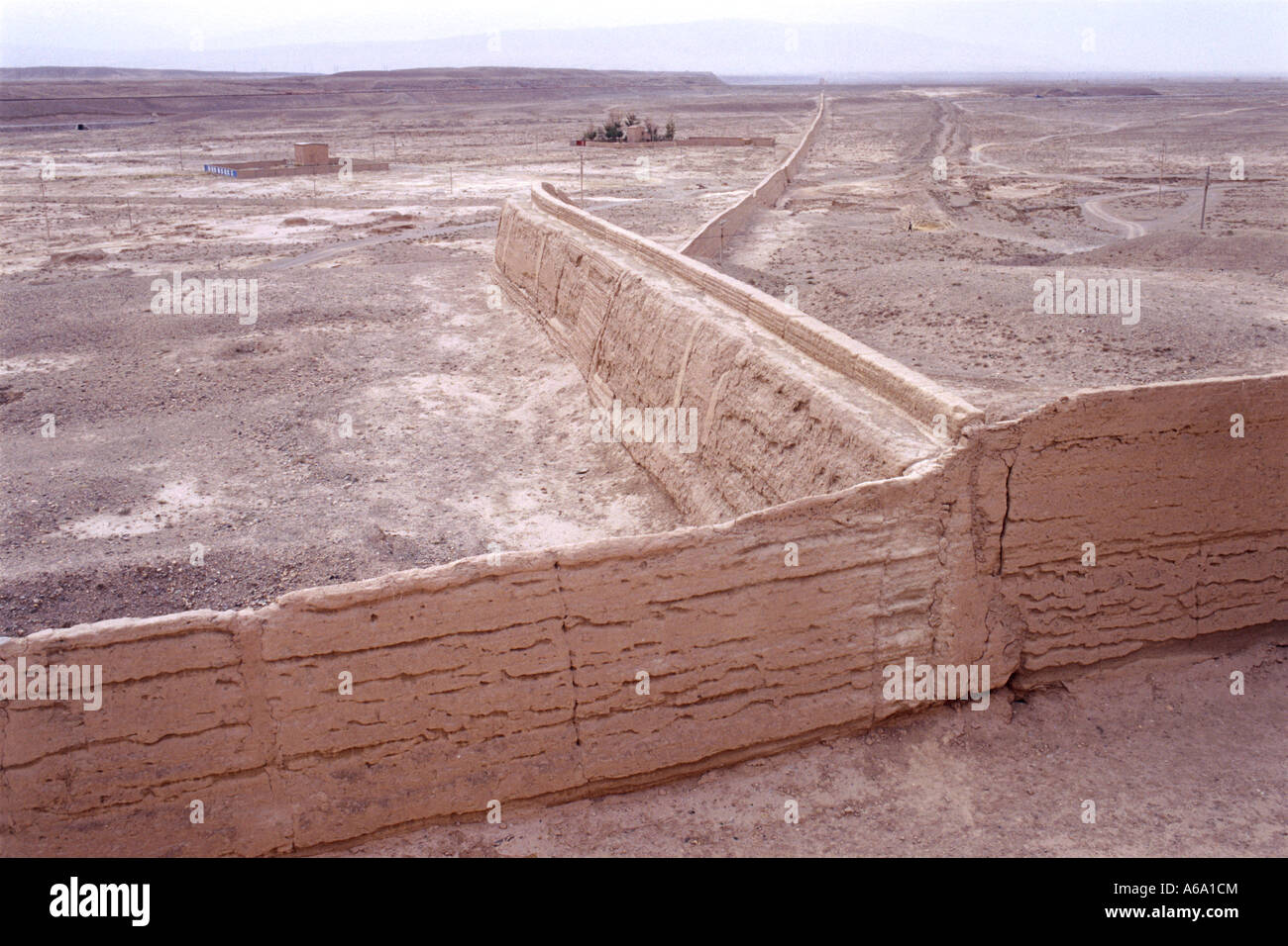 China, Gansu, Jiayuguan Fort, Great Wall of China, end section