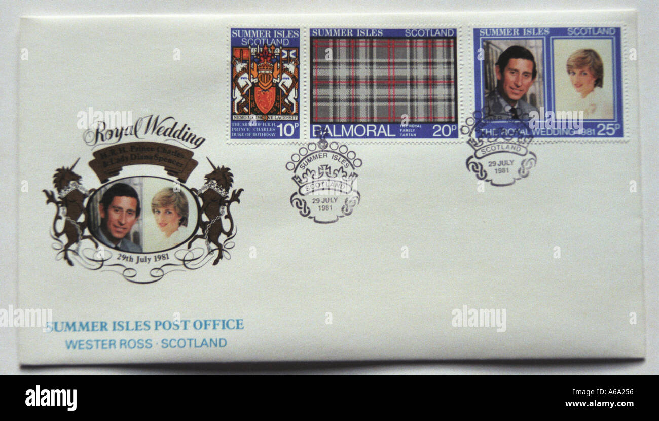 Summer Isles Postal service with its own stamps Wester Ross Scotland UK Boat takes mail to mainland Stock Photo