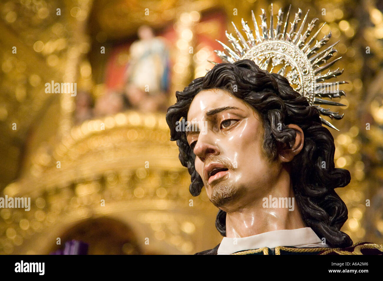 Saint John Evangelist, San Vicente church, Seville, Spain Stock Photo