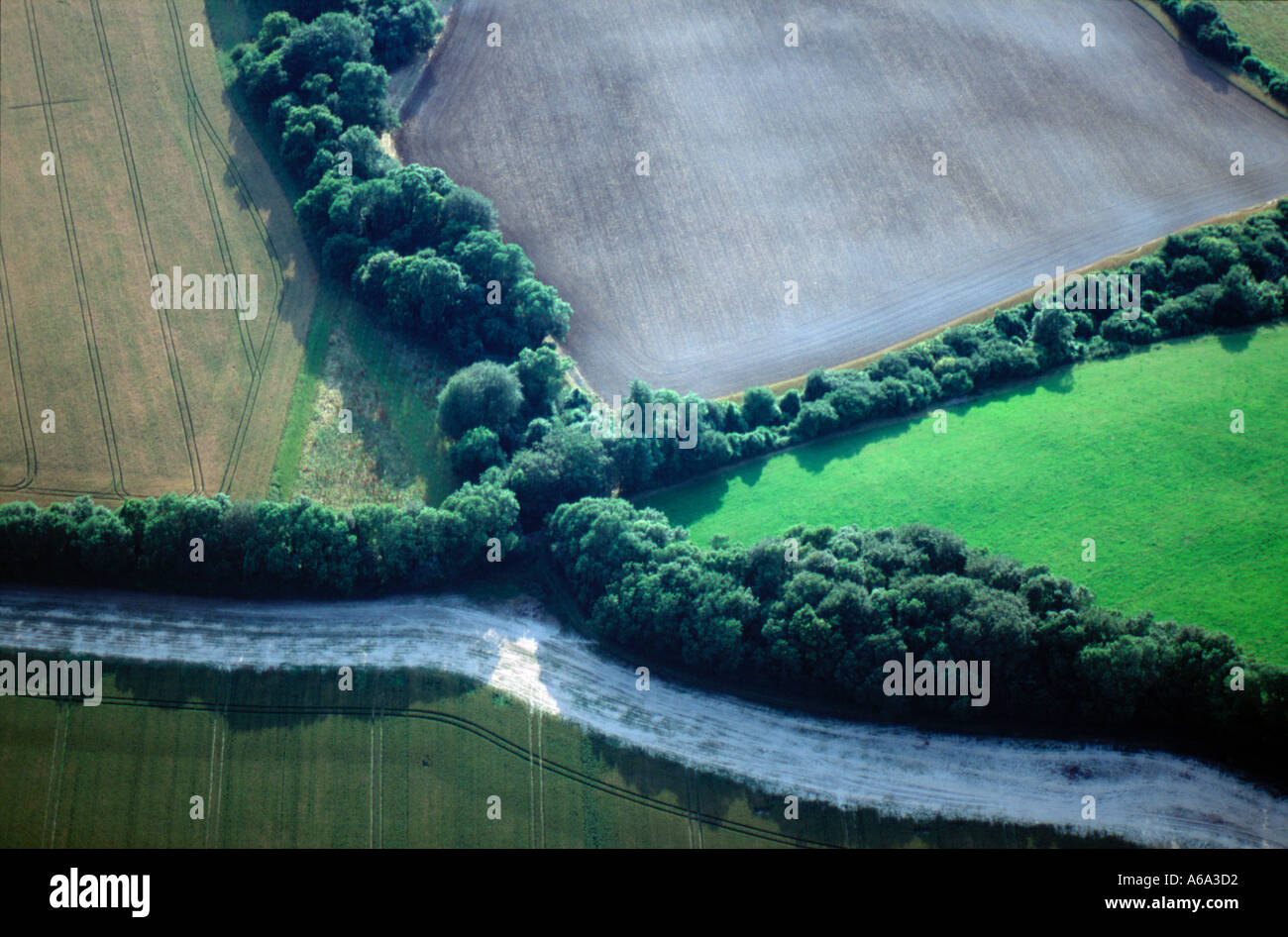 British farming aerial view hi-res stock photography and images - Alamy