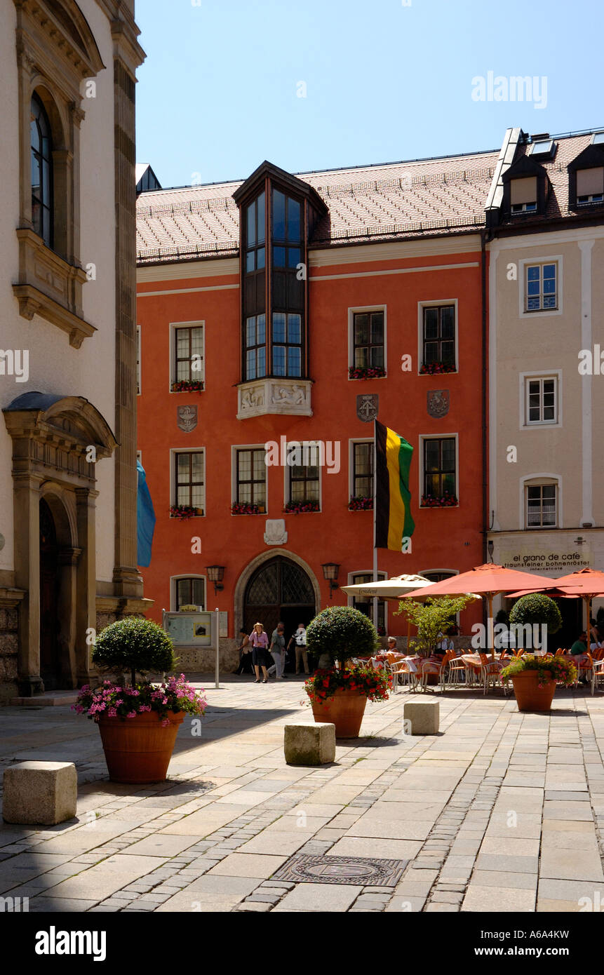The Town Hall in Traunstein, Bavaria, Germany Stock Photo Alamy