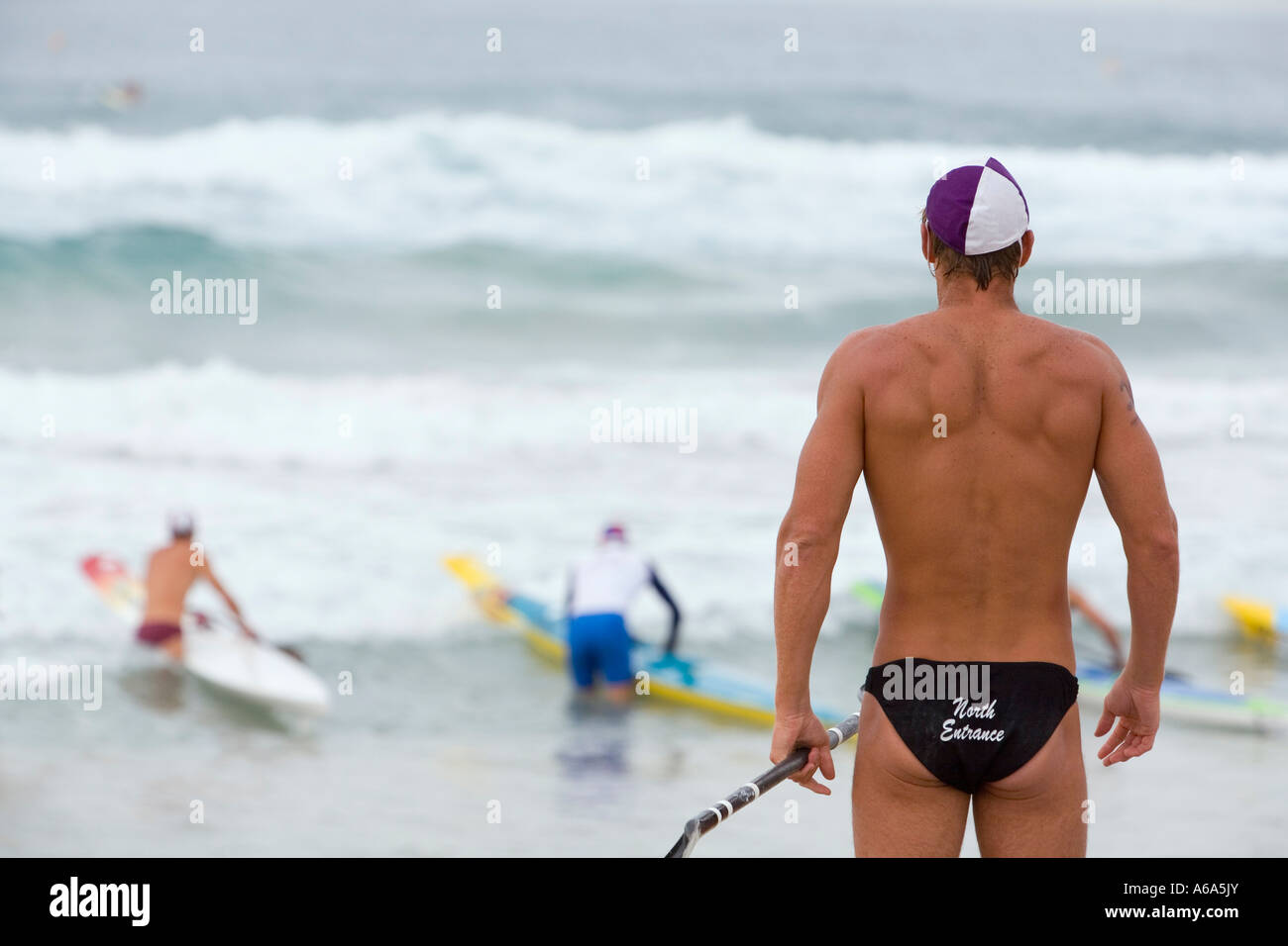 Surf lifesaver - Sydney, New South Wales AUSTRALIA Stock Photo