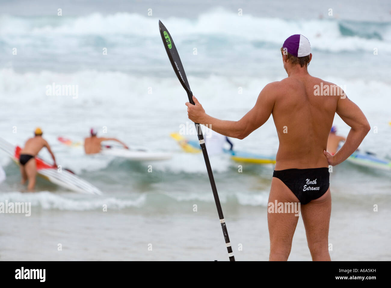 Surf lifesaver - Sydney, New South Wales AUSTRALIA Stock Photo