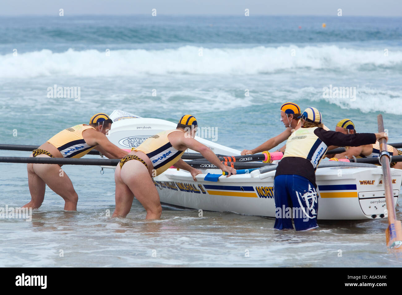 Surfboat races - Sydney, New South Wales AUSTRALIA Stock Photo