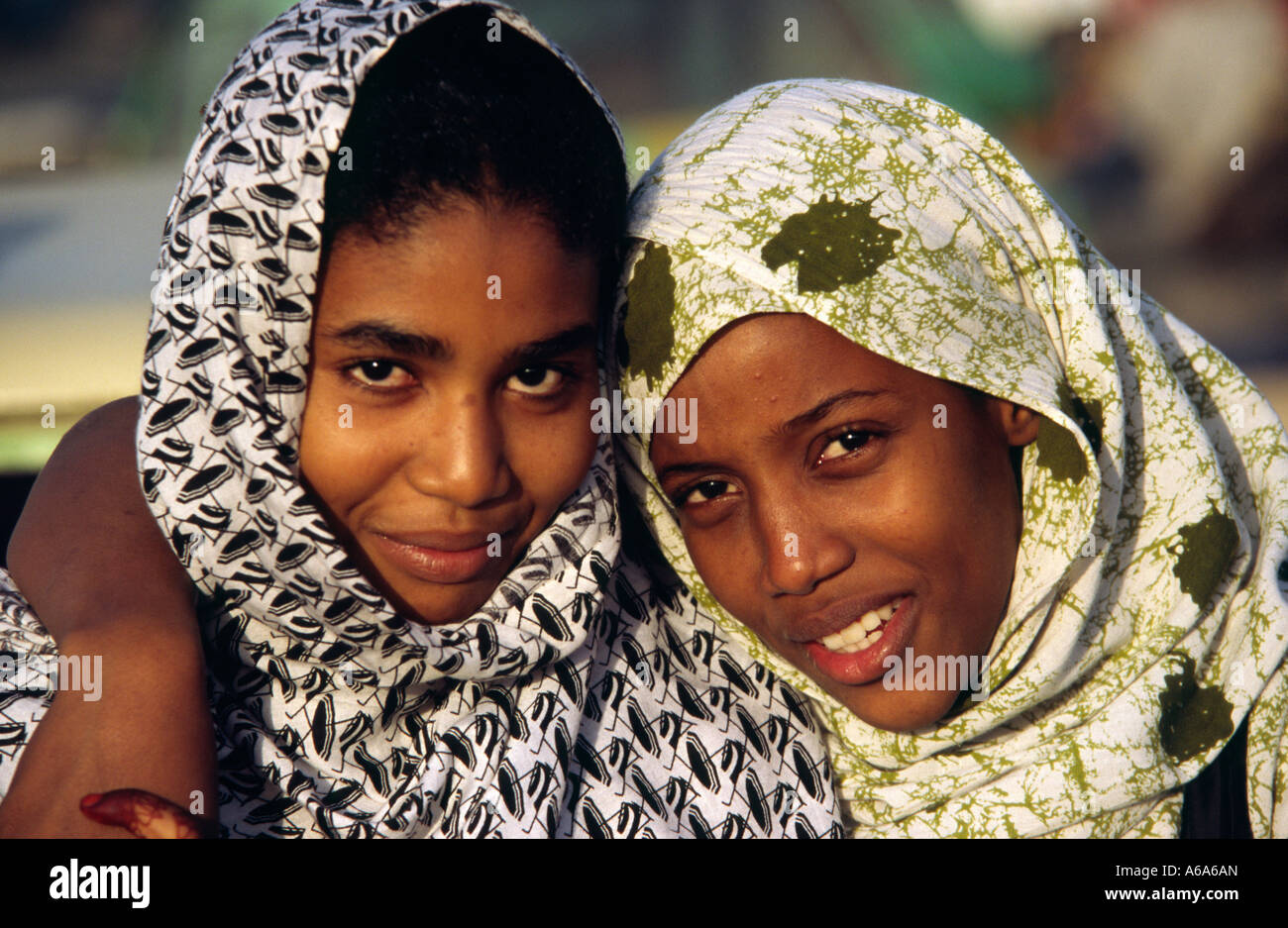 Mauritanian women - Nouakchott, MAURITANIA Stock Photo