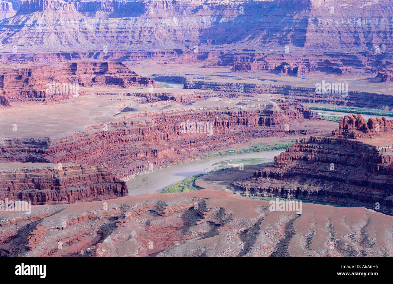 United States of America Utah Canyonlands National Park Islands in the Sky District Dead Horse Point Stock Photo