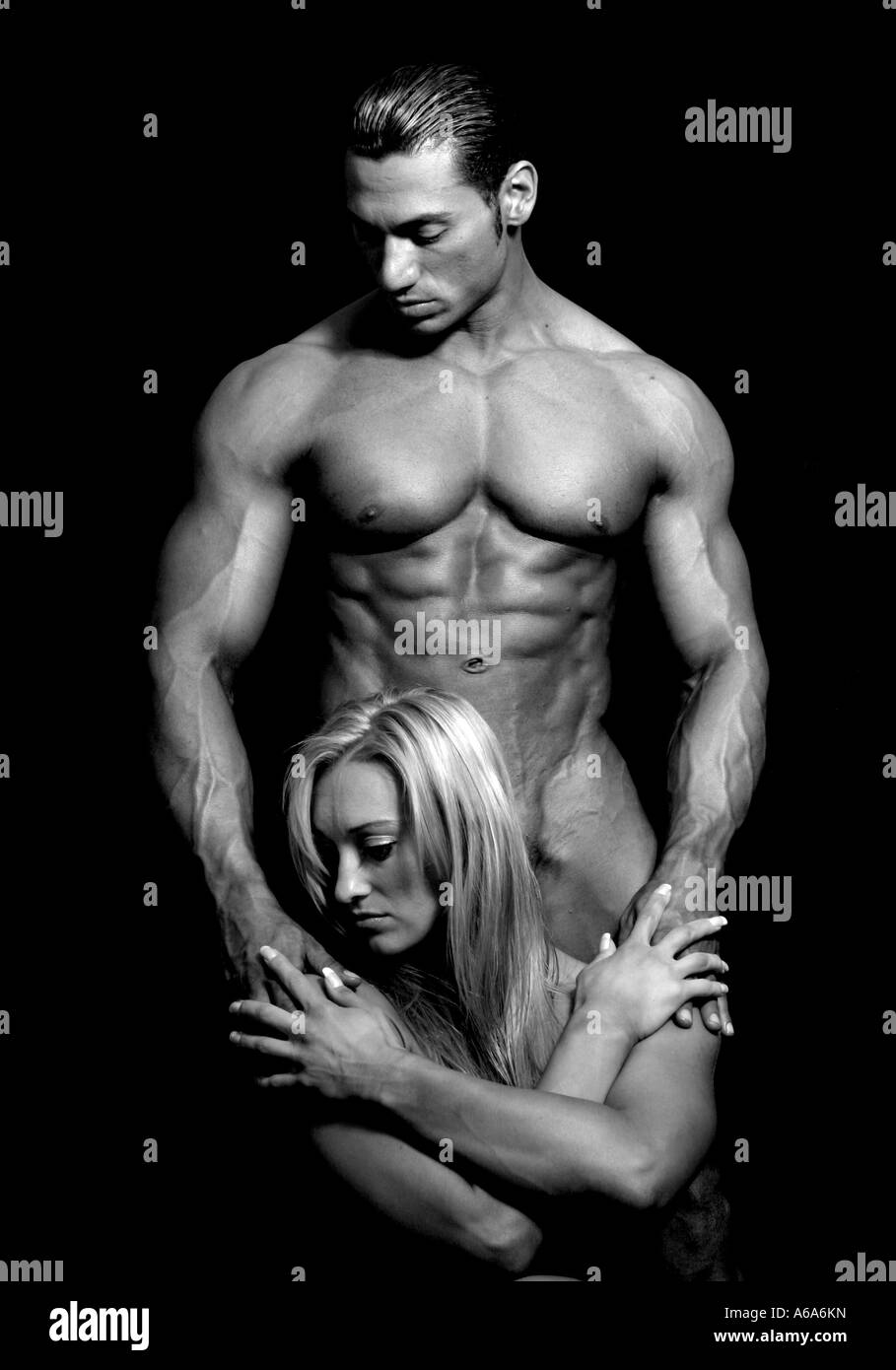 Body of Art Couple Stock Photo - Alamy