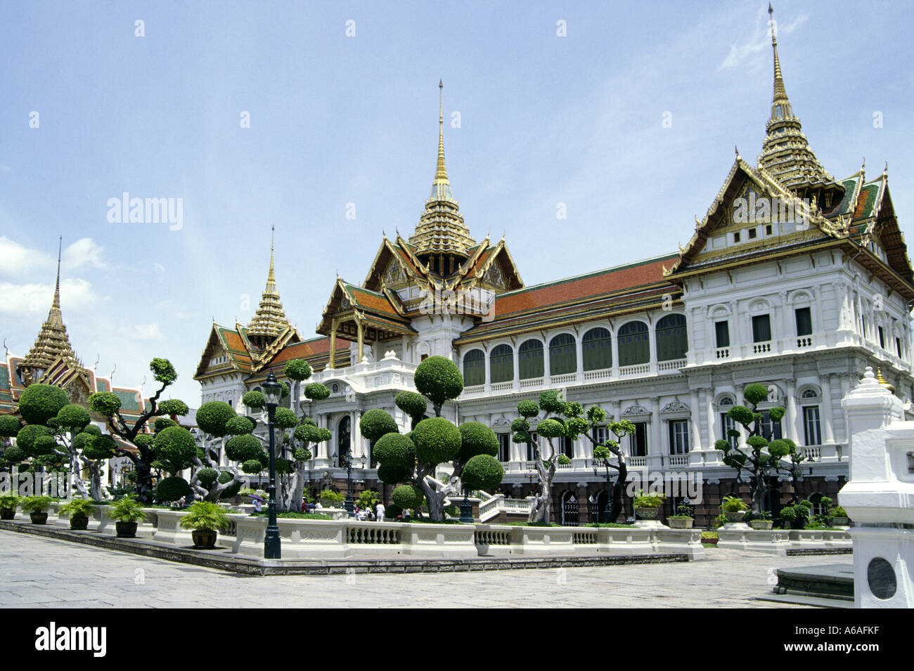 Grand Palace Throne Hall, (Chakri Maha Prasat) Bangkok Thailand Stock