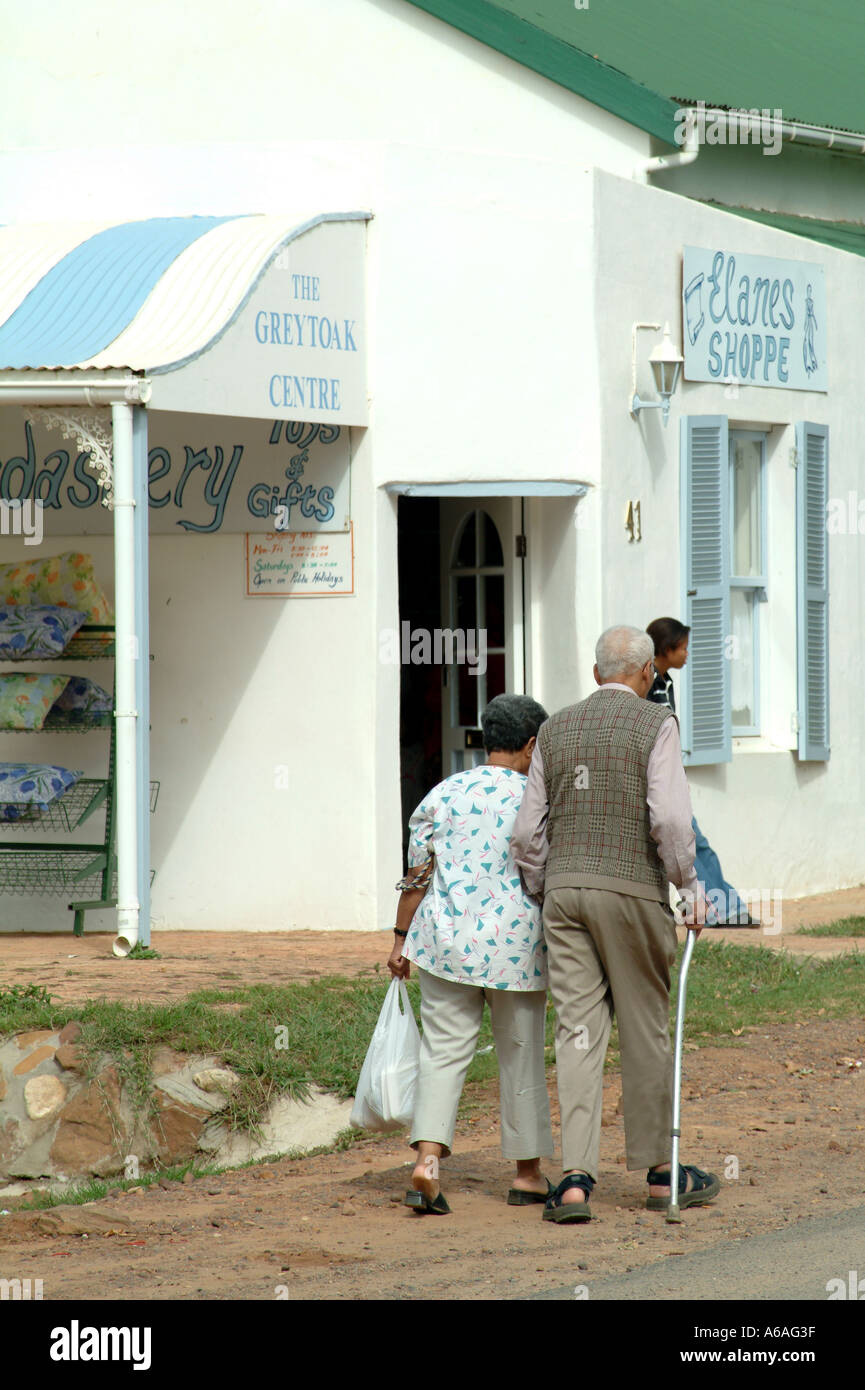 Greyton village Near Caledon Western Cape South Africa. An old couple