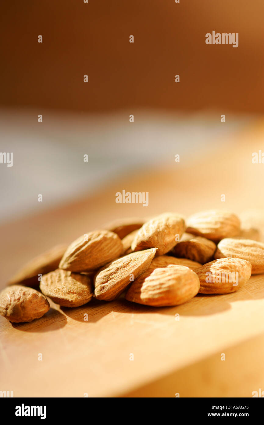 Sweet almonds Stock Photo