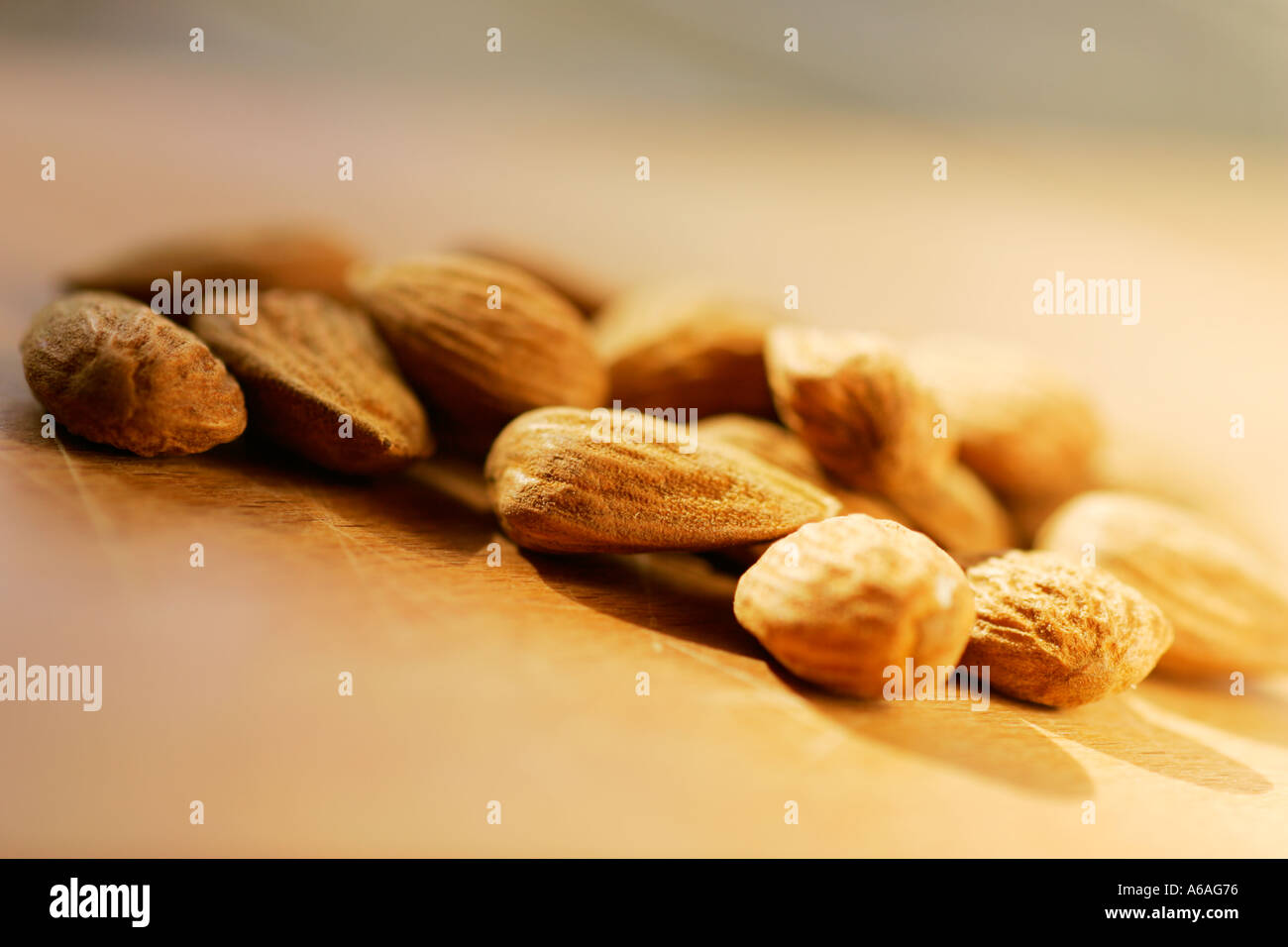 Sweet almonds Stock Photo