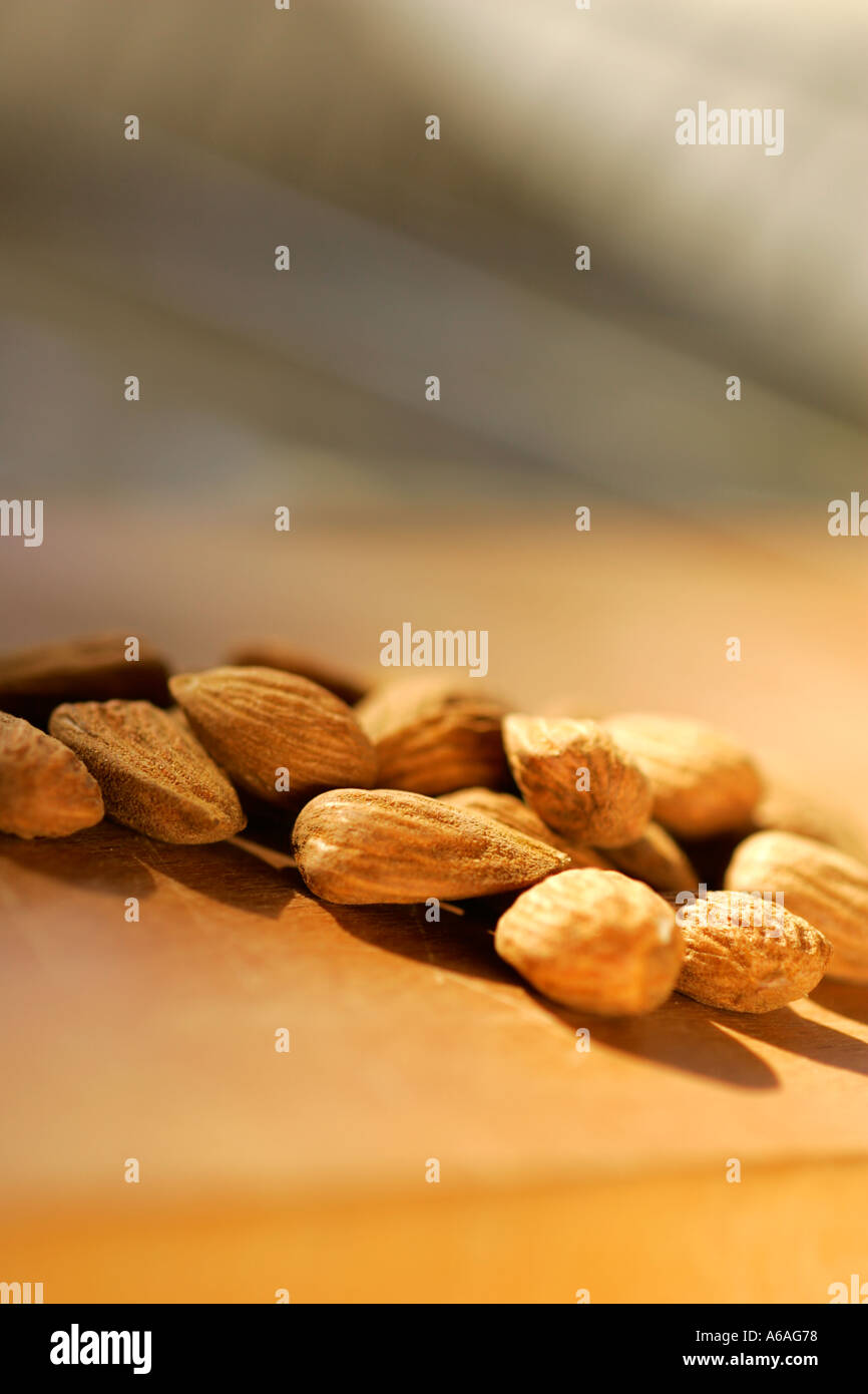 Sweet almonds Stock Photo