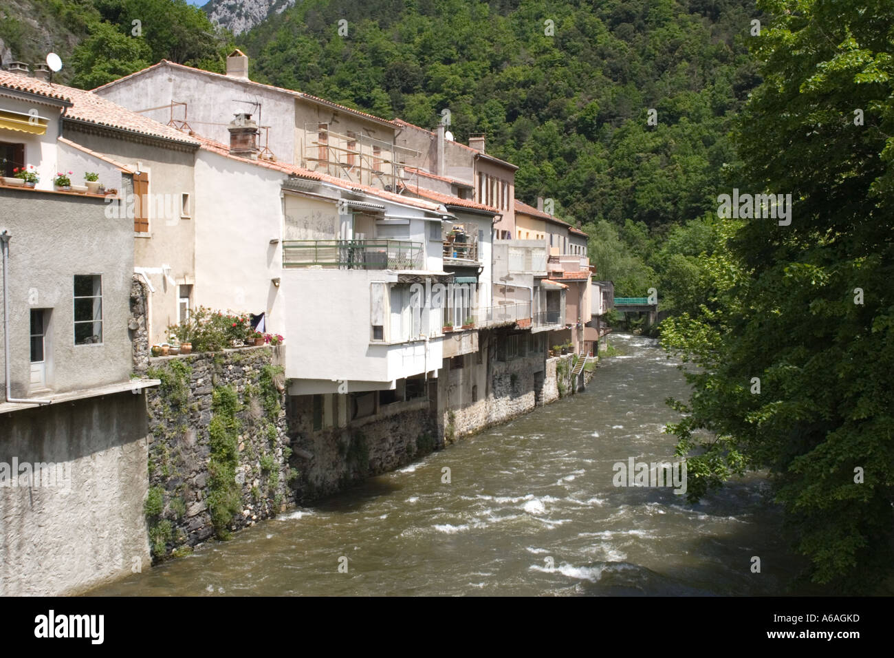 The village of Axat France Stock Photo Alamy