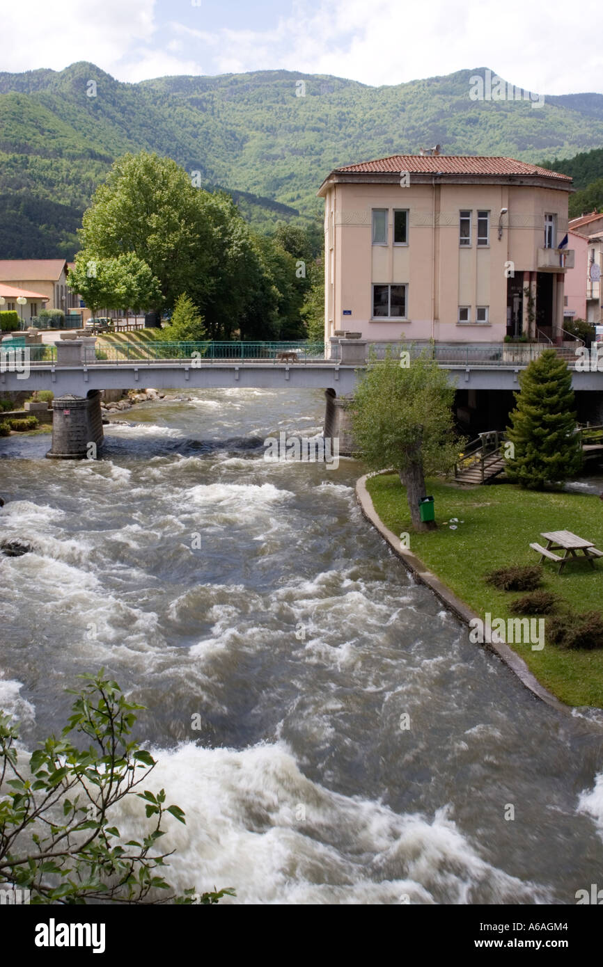 The village of Axat France Stock Photo - Alamy