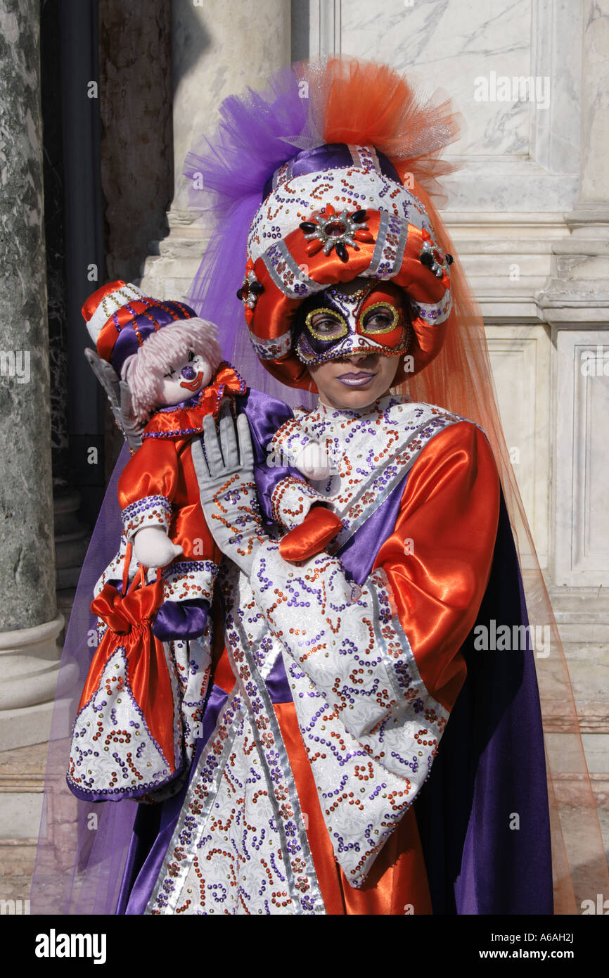 Carnival of Venice, UNESCO World Heritage Site, Italy, Europe. Photo by Willy Matheisl Stock Photo