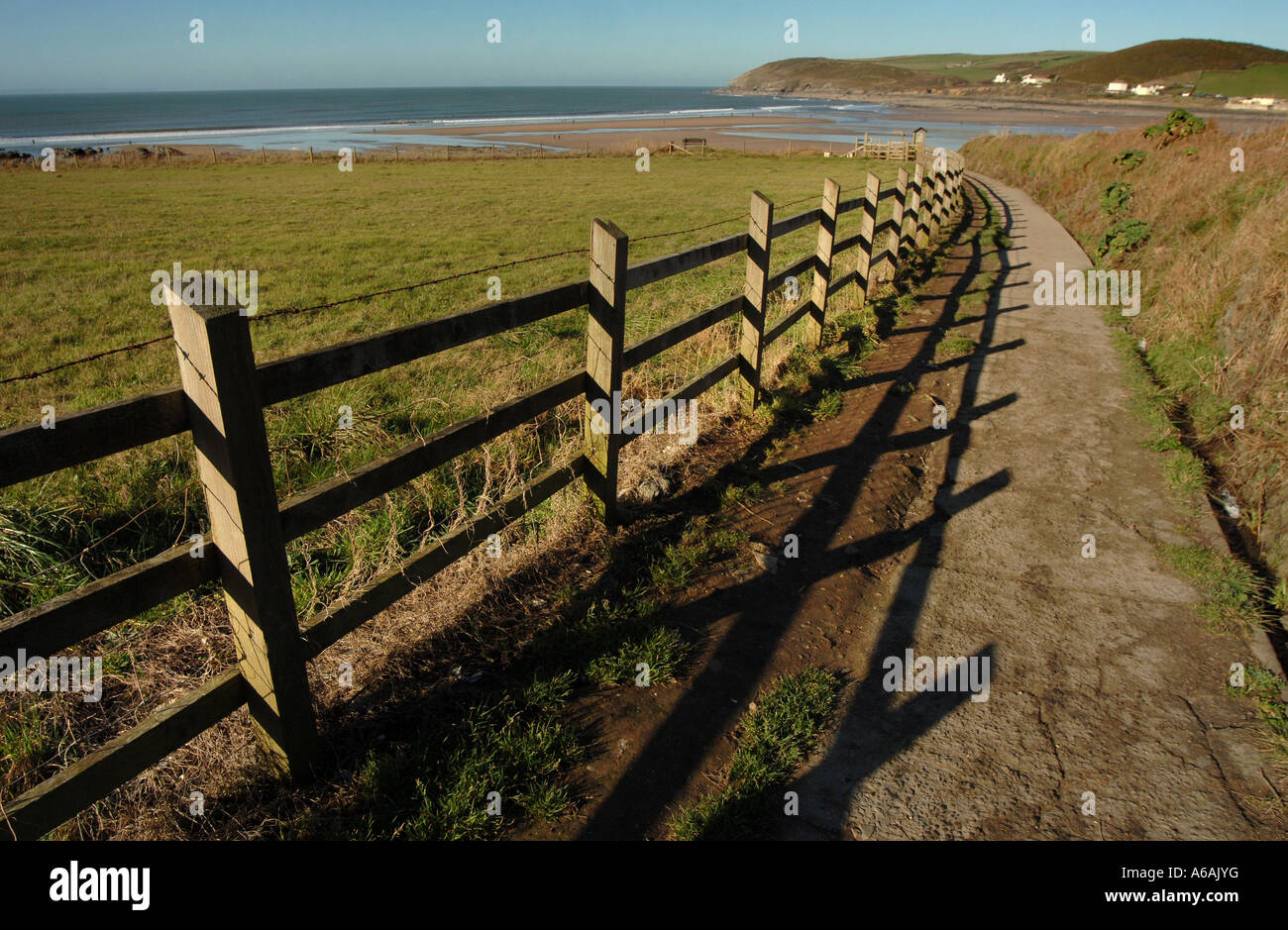 The path at Down end point, Croyde Bay, North Devon UK Stock Photo Alamy