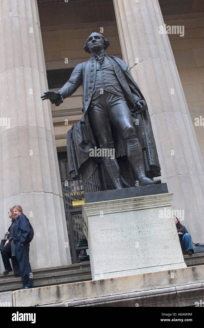 Federal Hall Wall Street New York City NYC NY USA where