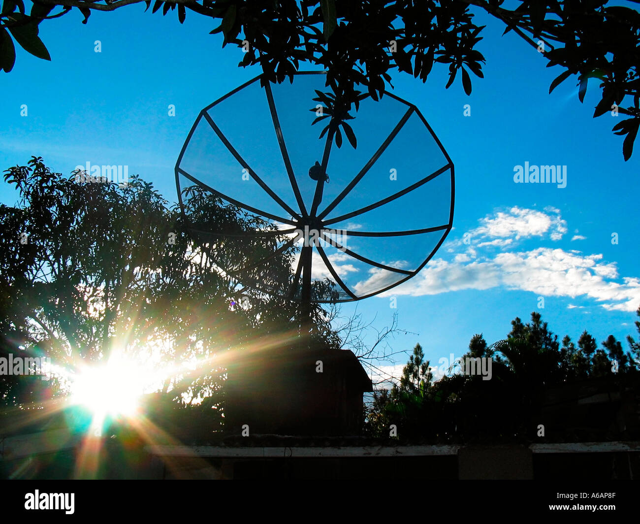 Satellite Dish Antenna Stock Photo Alamy