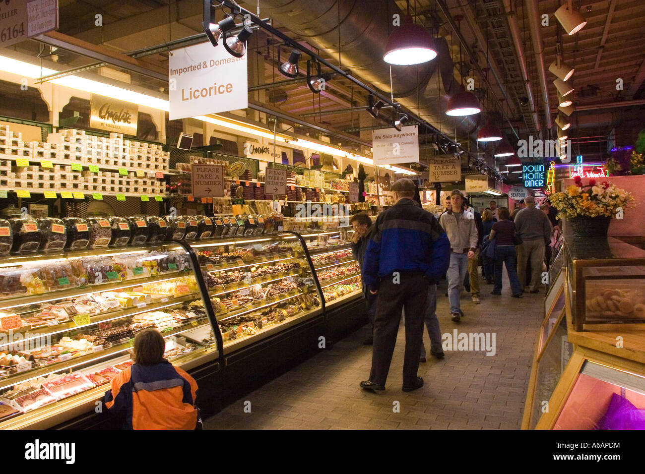 Reading Terminal Market Philadelphia Pennsylvania PA USA Stock Photo