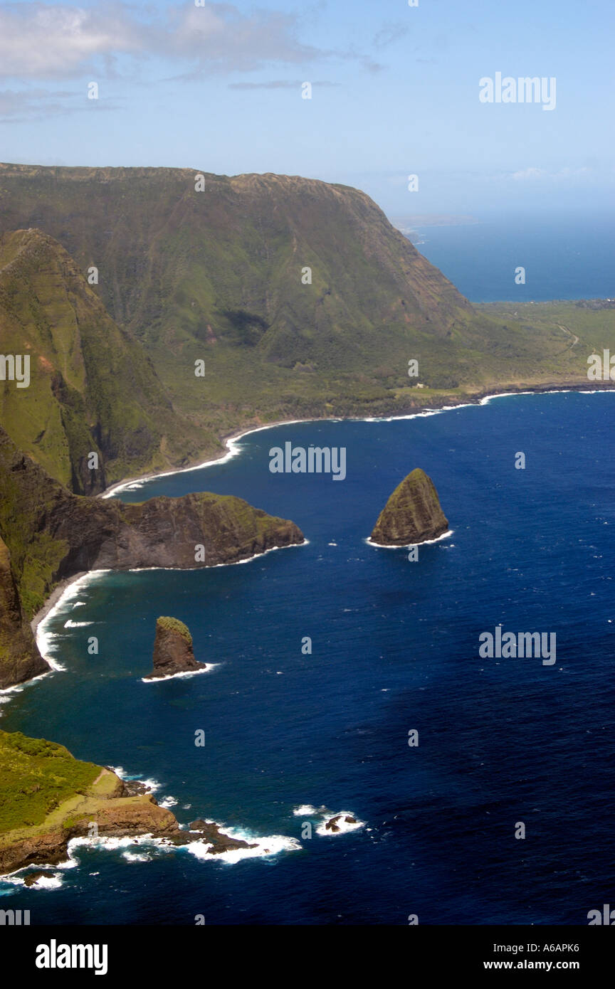 Highest sea cliffs in the world, Molokai, Hawaii Stock Photo Alamy