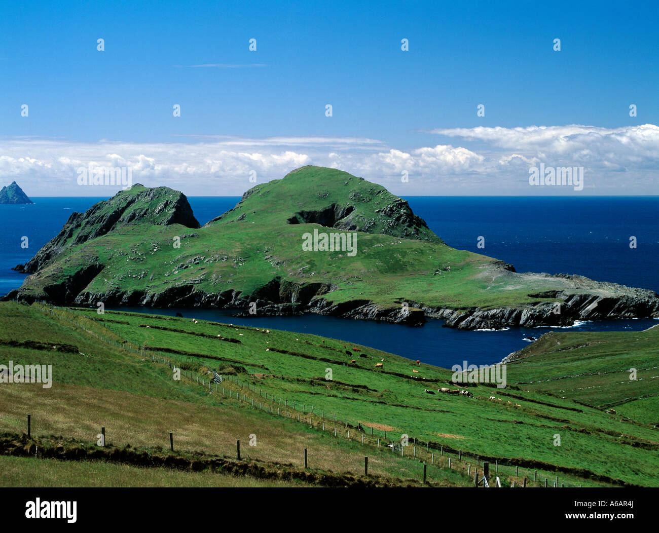 europes most westerly uninhabited island on the irish coast surrounded