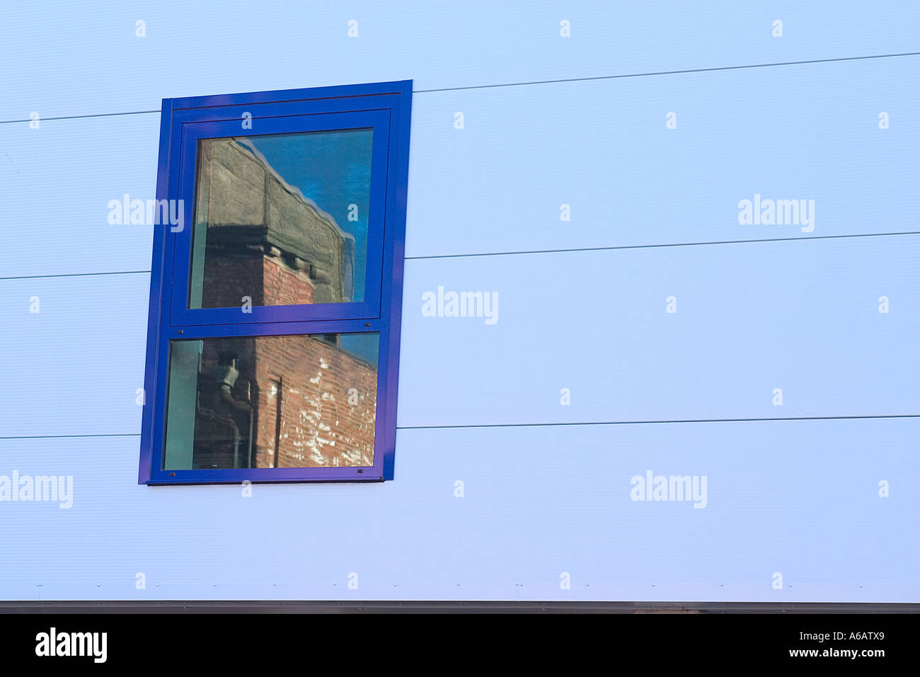 single blue window Stock Photo - Alamy