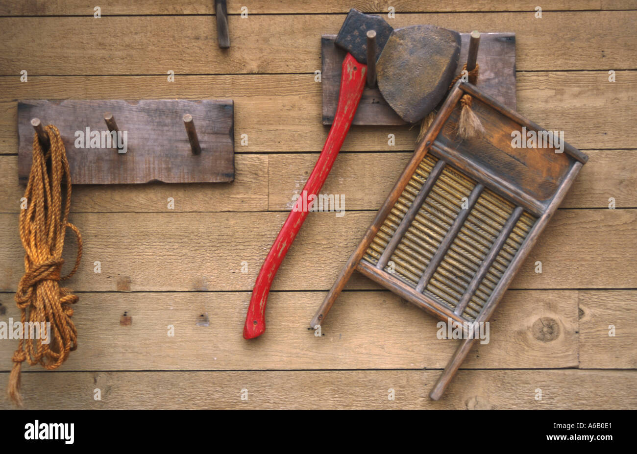 canada canadian woodcutter house decoration Stock Photo